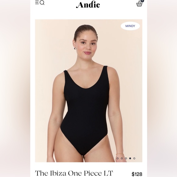Andie Other - Andie black one piece swimsuit small, long torso